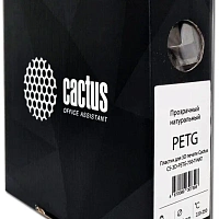 Пластик PETG Cactus CS-3D-PETG-750-T-NAT, прозрачный натуральный, 1,75 мм, 0,75 кг, для 3D принтера